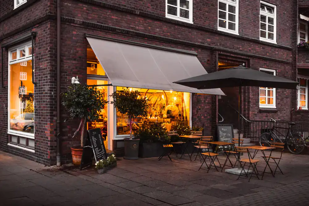 The welcoming exterior of Roll & Brew game cafe